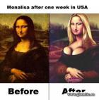 Mona Lisa dupa vizita in SUA